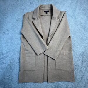 J.Crew Cardigan 100% Merino Wool Extra Small Blazer Sweater Sophie Camel Tan